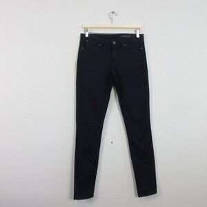Club Monaco Skinny Jeans Women 29 Navy Denim Mid‎ Rise Stretch Slim Party 352